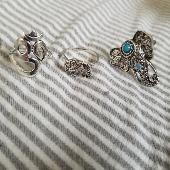 5 boutique boho rings - Picture 3 of 5
